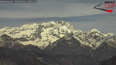 view from Alpe di Mera - Panorama Monte Rosa on 2024-04-06