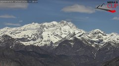 view from Alpe di Mera - Panorama Monte Rosa on 2024-04-24