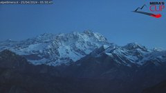 view from Alpe di Mera - Panorama Monte Rosa on 2024-04-25
