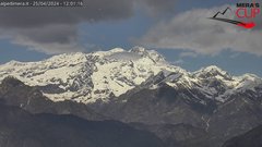 view from Alpe di Mera - Panorama Monte Rosa on 2024-04-25