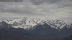 view from Alpe di Mera - Panorama Monte Rosa on 2024-04-30