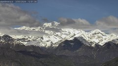 view from Alpe di Mera - Panorama Monte Rosa on 2024-05-03