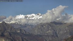 view from Alpe di Mera - Panorama Monte Rosa on 2024-10-28