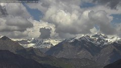 view from Alpe di Mera - Panorama Monte Rosa on 2025-04-28
