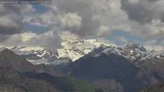 view from Alpe di Mera - Panorama Monte Rosa on 2025-04-29