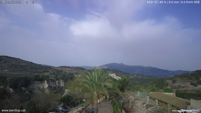 time-lapse frame, Benillup - Barranc de Caraita webcam