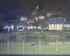 view from Webcam in Bad Schandau, Krippen & Postelwitz on 2022-01-12