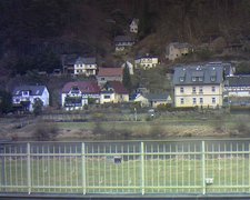 view from Webcam in Bad Schandau, Krippen & Postelwitz on 2022-01-15