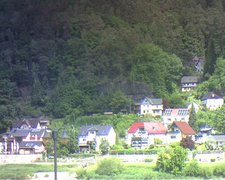 view from Webcam in Bad Schandau, Krippen & Postelwitz on 2022-05-22