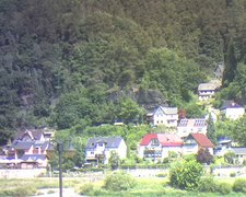 view from Webcam in Bad Schandau, Krippen & Postelwitz on 2022-06-19