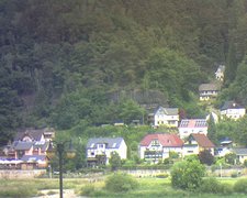 view from Webcam in Bad Schandau, Krippen & Postelwitz on 2022-06-20