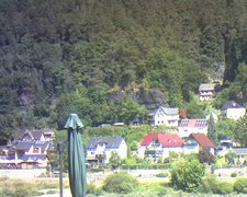 view from Webcam in Bad Schandau, Krippen & Postelwitz on 2022-07-25