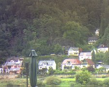 view from Webcam in Bad Schandau, Krippen & Postelwitz on 2022-09-20