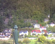 view from Webcam in Bad Schandau, Krippen & Postelwitz on 2022-09-30