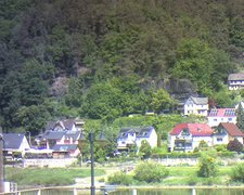 view from Webcam in Bad Schandau, Krippen & Postelwitz on 2023-05-28
