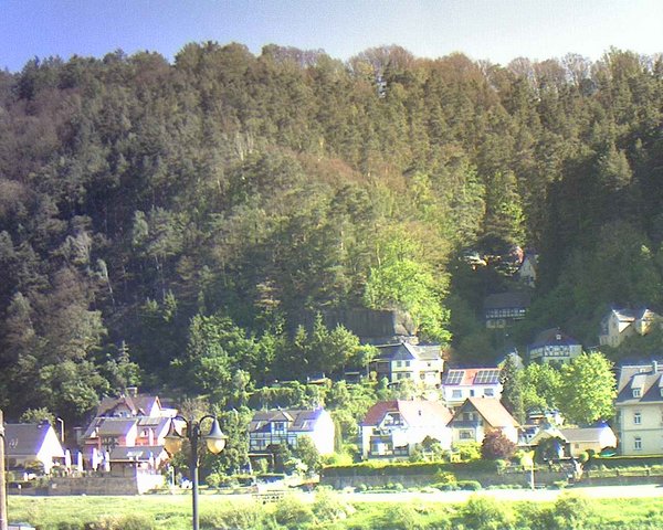 time-lapse frame, Webcam in Bad Schandau, Krippen & Postelwitz webcam