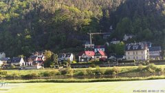 view from Webcam in Bad Schandau, Krippen & Postelwitz on 2025-05-09