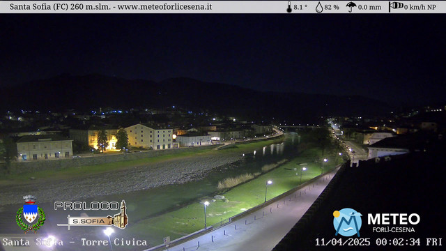 time-lapse frame, Santa Sofia - Torre Civica webcam