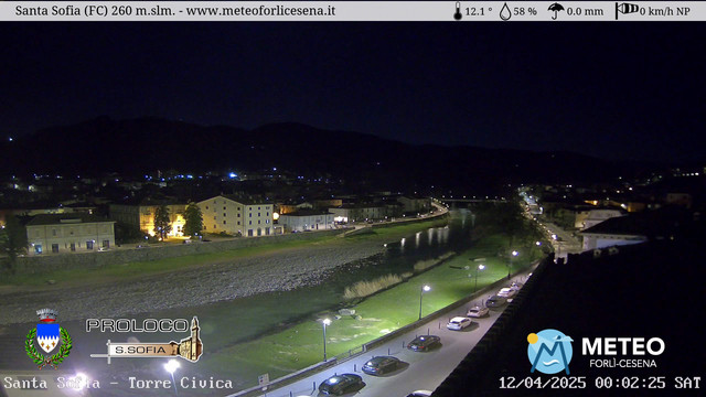 time-lapse frame, Santa Sofia - Torre Civica webcam