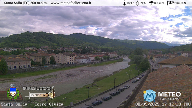 time-lapse frame, Santa Sofia - Torre Civica webcam