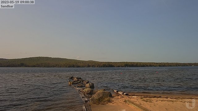 time-lapse frame, 4th Lake Sandbar webcam