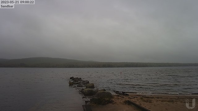 time-lapse frame, 4th Lake Sandbar webcam