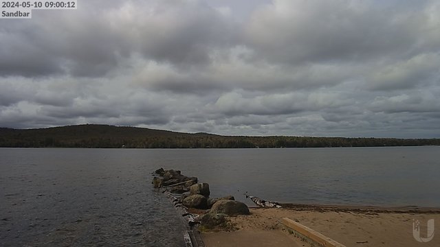 time-lapse frame, 4th Lake Sandbar webcam