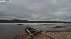 view from 4th Lake Sandbar on 2025-04-07