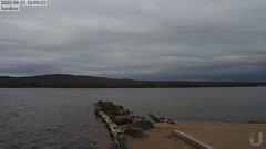 view from 4th Lake Sandbar on 2025-04-21
