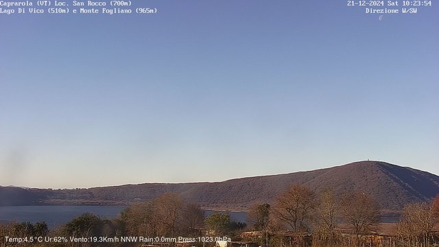 time-lapse frame, Caprarola San Rocco webcam