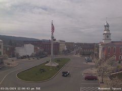 view from 13 East Market Street - Lewistown PA (west) on 2024-03-26