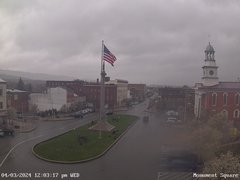 view from 13 East Market Street - Lewistown PA (west) on 2024-04-03