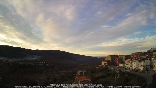 time-lapse frame, Meteogredos webcam