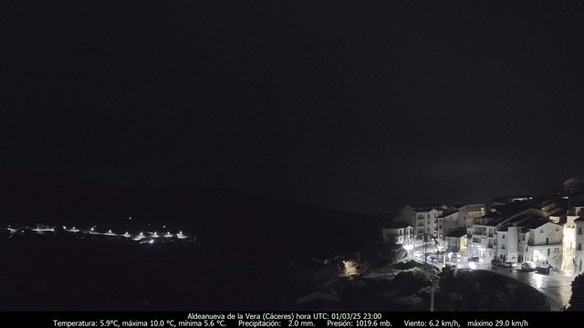 time-lapse frame, Meteogredos webcam