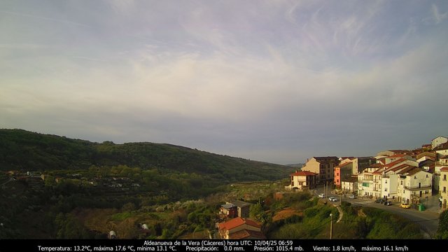 time-lapse frame, Meteogredos webcam