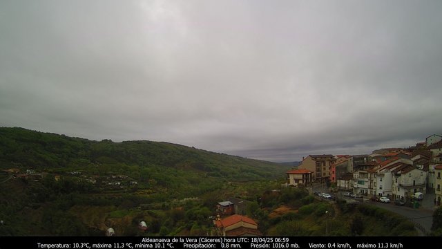 time-lapse frame, Meteogredos webcam