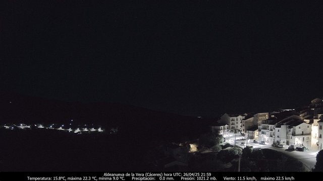time-lapse frame, Meteogredos webcam