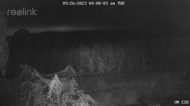 time-lapse frame, UM CSO webcam