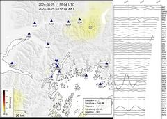 view from Barry Arm seismic energy on 2024-08-25