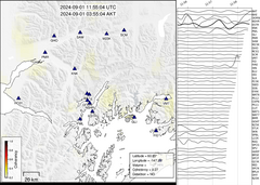 view from Barry Arm seismic energy on 2024-09-01