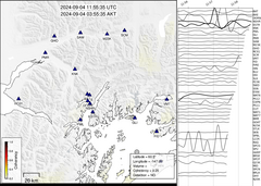 view from Barry Arm seismic energy on 2024-09-04