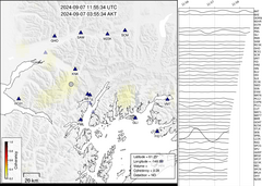 view from Barry Arm seismic energy on 2024-09-07