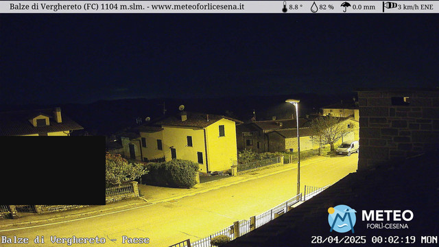 time-lapse frame, Balze di Verghereto - Paese webcam