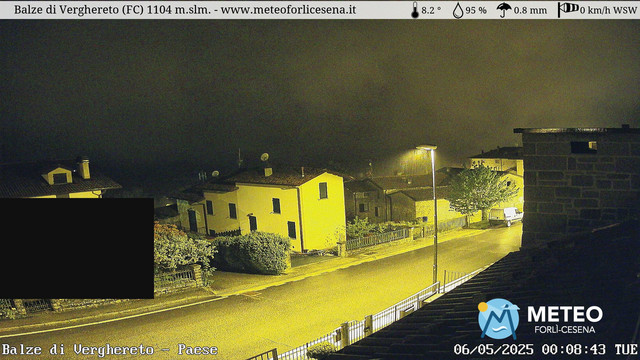 time-lapse frame, Balze di Verghereto - Paese webcam