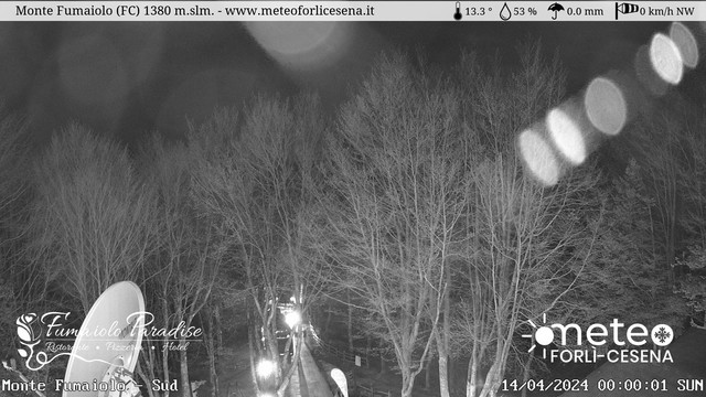 time-lapse frame, Monte Fumaiolo webcam
