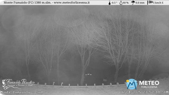 time-lapse frame, Monte Fumaiolo webcam
