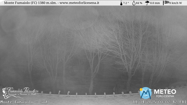 time-lapse frame, Monte Fumaiolo webcam
