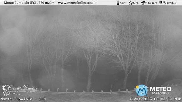 time-lapse frame, Monte Fumaiolo webcam
