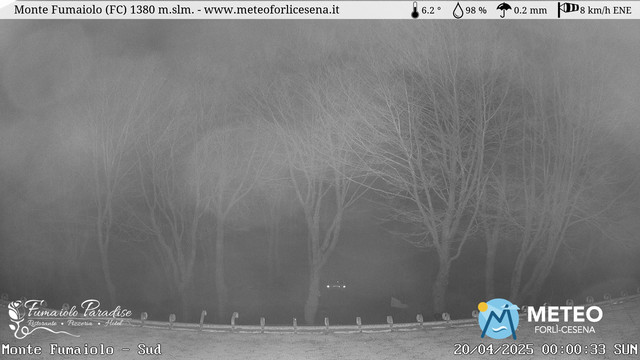 time-lapse frame, Monte Fumaiolo webcam