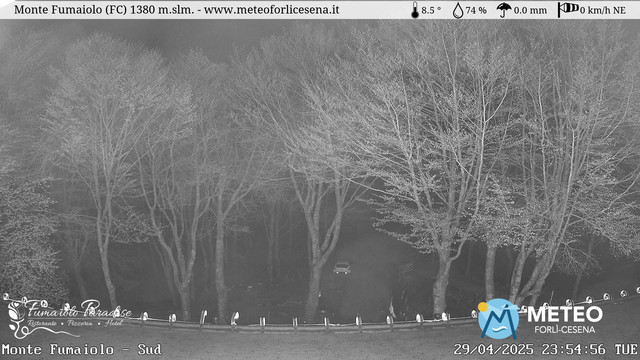 time-lapse frame, Monte Fumaiolo webcam
